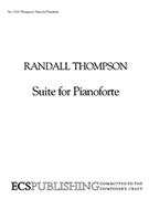 Suite For Pianoforte by Thompson Randall for Piano