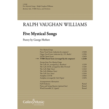 Five Mystical Songs (Choral Score)