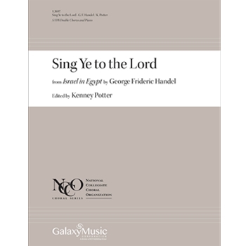Sing Ye to the Lord