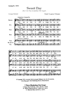 Sweet Day by Vaughan Williams Ralph for SATB a cappella