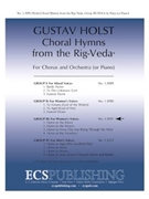 Choral Hymns From The Rig Veda Group 3 by Holst Gustav for SSAA