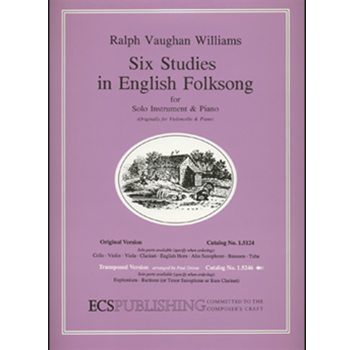 Six Studies in English Folksong (Transposed Version)