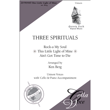 This Little Light Of Mine from Three Spirituals by - Berg Ken - for Unison