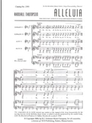 Alleluia by Thompson Randall for SSAA