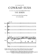 Birds The by Susa Conrad Belloc Hilaire for SATB