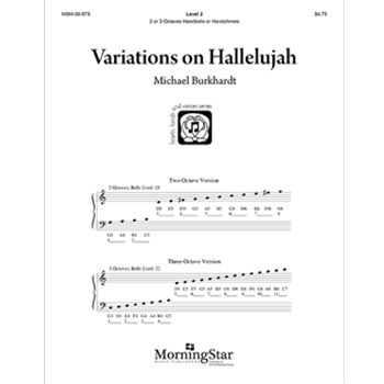 Variations on Hallelujah by Burkhardt Michael - Burkhardt Michael - for Handbells 2-3 Octave