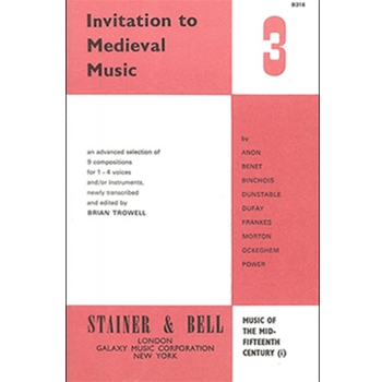Invitation to Medieval Music, Book 3