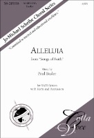 Alleluia From Songs Of Faith by Basler Paul for SSAA