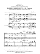 Three Sacred Pieces: 3. Canticle