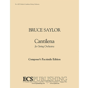 Cantilena for String Orchestra (Additional Full Score)