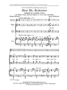 Hear Me Redeemer by Mollicone Henry Mollicone Henry for S or Tenor Solo SATB
