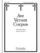 Ave Verum Corpus by Saint-Saens Camille - McCray James - for SATB a cappella