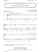 Where Charity & Love Prevail by Kosche Kenneth T for SATB a cappella