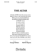 Altar The by Hopson Hal H Herbert George for SATB divisi a cappella