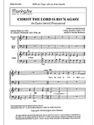 Christ The Lord Is Ris'n Again by Burkhardt Michael for SATB