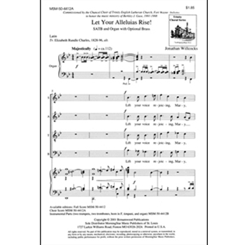 Let Your Alleluias Rise by Willcocks Jonathan for SATB