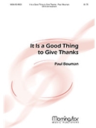 It Is a Good Thing to Give Thanks