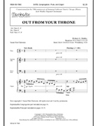 Out From Your Throne by Hobby Robert A for SATB and Congregation