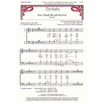 Now Thank We All Our God (Full Score)