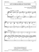 Let Us Break Bread Together by Helgen John for SATB