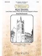 Nunc Dimittis by Richmond Brad for SATB divisi a cappella