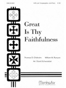 Great Is Thy Faithfulness by Schwoebel David for SATB Optional Congregation