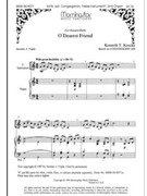 O Dearest Friend (Choral Score)