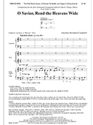 O Savior, Rend the Heavens Wide (Choral Score)