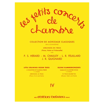 Les Petits Concerts de Chambre (Little Drawing Room Trios), Book 4