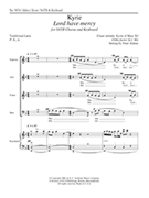 Kyrie Lord Have Mercy by Aldins Peter for SATB
