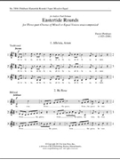 Eastertide Rounds by Pinkham Daniel for TTB/TBB/TTBB SSA/SSAA Three-Part Equal Voices a cappella