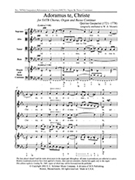 Adoramus Te Christe by Gasparini Quirino for SATB