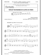 What Wondrous Love Is This by Burkhardt Michael for 2-Part Treble