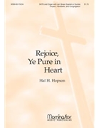 Rejoice Ye Pure In Heart by Hopson Hal H for SATB Optional Congregation