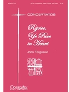 Rejoice Ye Pure In Heart by Ferguson John for SATB and Congregation