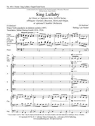 Sing Lullaby by Nestor Leo Baring-Gould Sabine|Baring-Gould Sabine|Baring-Gould Sabine for Tenor or Soprano Solo SATB