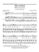 Mi Y'maleil by Hoffman Stanley for Solo Voice (High Voice/Medium Voice/Low Voice)