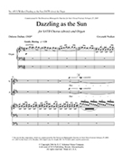 Dazzling As The Sun by Walker Gwyneth Dufner Delores for SATB