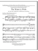 Water Is Wide by Cochran Grant - Cochran Grant - for SATB
