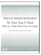 Ne Veter Veya S Visoti by Rimsky-Korsakov Nikolai - Prokhorov Vadim - Tolstoy A. K. for SATB
