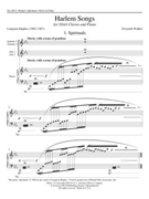 Spirituals by Walker Gwyneth Hughes Langston for SSAA