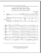 Introit For The New Day by Cabena Barrie Cabena Barrie for SATB