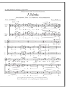 Alleluia by Mollicone Henry for Soprano Solo and SATB