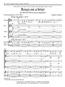 Roses On A Brier by Chatman Stephen Rossetti Christina for SSATB a cappella