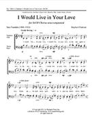 I Would Live in Your Love