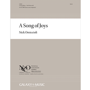 Song of Joys A by Omiccioli Nick for SSAATTBB