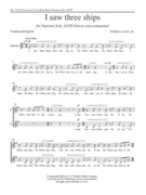 I Saw Three Ships by Averitt William - Averitt William - for SATB