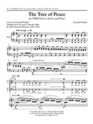 The Tree of Peace (Piano/Choral Score)