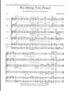 We Bring You Peace by Shatin Judith for SATB