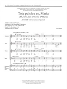 Tota Pulchra Es Maria by Nestor Leo for SATB
